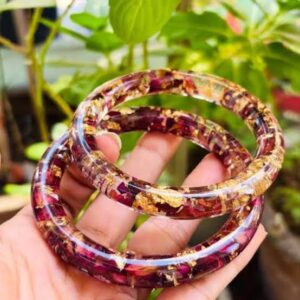Custom Round Resin Coaster – Marble Finish