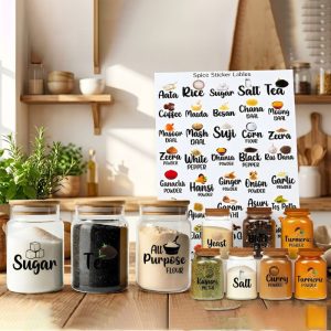 Food Storage Labels for Kitchen Jars